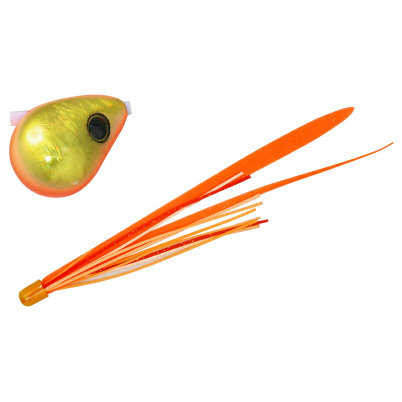 ジャッカル(JACKALL) 爆流 鉛式ビンビン玉スライド 80g F191 オレンジゴールド/蛍光オレンジT+