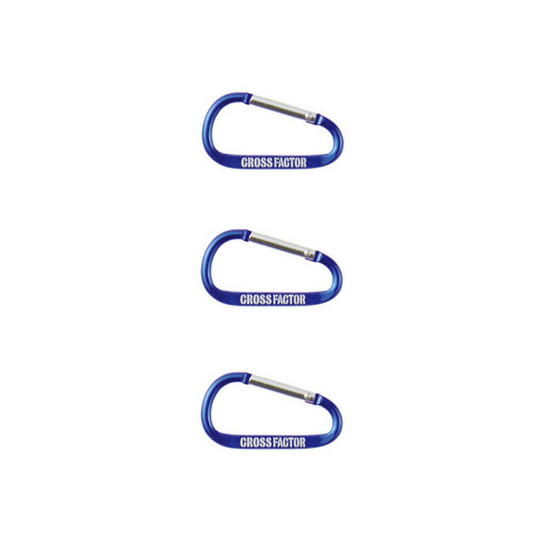 クロスファクター(CROSS FACTOR) カラビナ3Pセット S ブルー ANP722-SBL