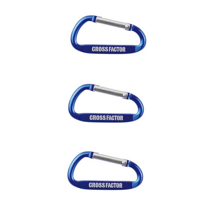 クロスファクター(CROSS FACTOR) カラビナ3Pセット L ブルー ANP722-LBL