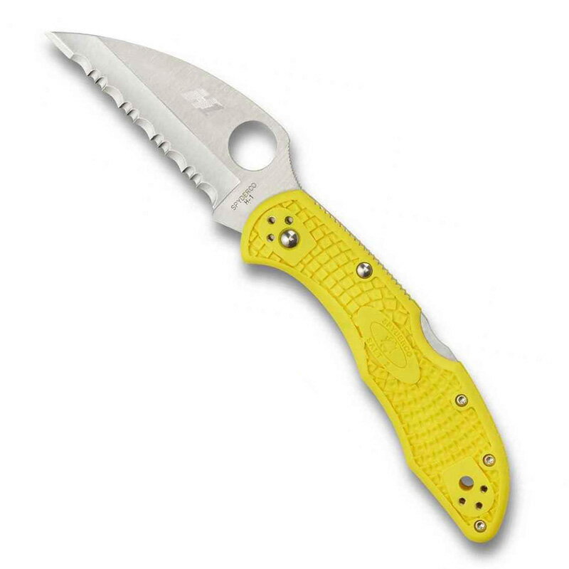 Spyderco(ѥ륳) 2 󥯥 H-1 ȿ Ĺ(74mm) YL() C88SWCYL2