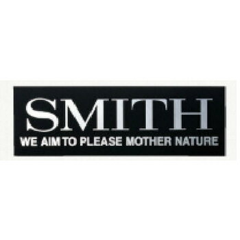 スミス(SMITH LTD) スミスロゴ銀ツヤステッカーSS 01 ブラック