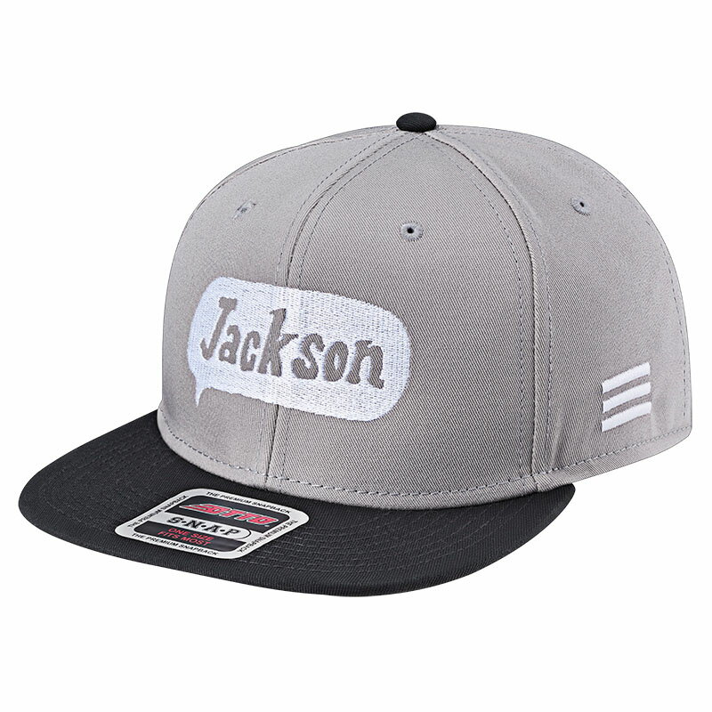 楽天ナチュラム フィッシング専門店ジャクソン（Jackson） スナップバックキャップ Baseball CAP Baloonlogo グレー&ブラック