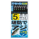 がまかつ(Gamakatsu) 堤防アジサビキ ハゲ皮 S155 鈎8号/ハリス1.5 金 42506-8-1.5