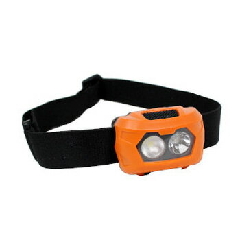 シェアーズ 2WAY LED ヘッドライト 最大120ルーメン 単4電池式 オレンジ LT-03