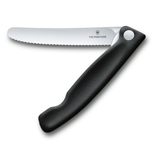 VICTORINOX(ビクトリノックス) ピクニックナイフ 波刃 (トマトナイフ) ブラック 6.7833.FB VICTORINOX(ビクトリノックス) ピクニックナイフ 波刃 (トマトナイフ) ブラック 6.7833.FB