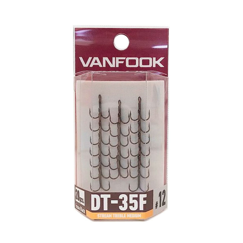 ヴァンフック(VANFOOK) ストリームトレブル ミディアム #12 ブラック(フッ素コートVer.2) DT-35F