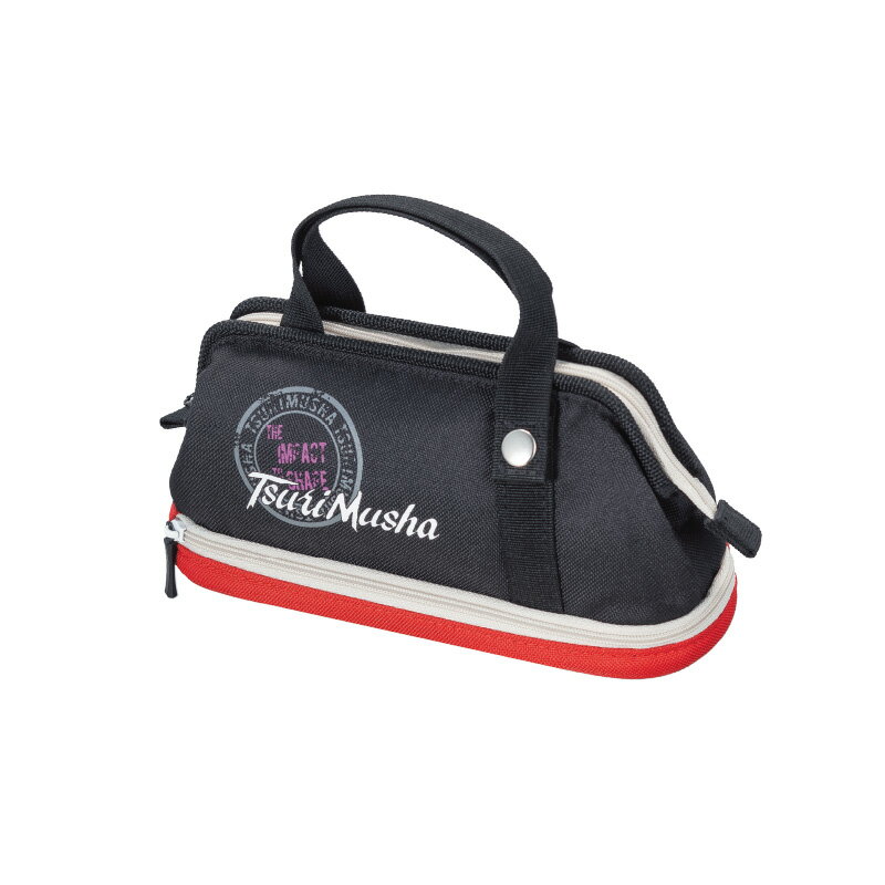 釣武者 ハクションポーチ ブラックレッド F16726