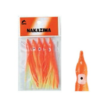 ナカジマ タコハチベイト 1.5号 GOY(夜光オレンジ ) 6131