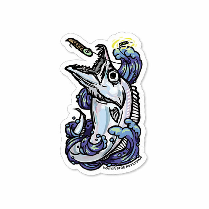 ウォーターサイドピーターパン(WATER SIDE PETERPAN) BIG BITEタチウオステッカー L