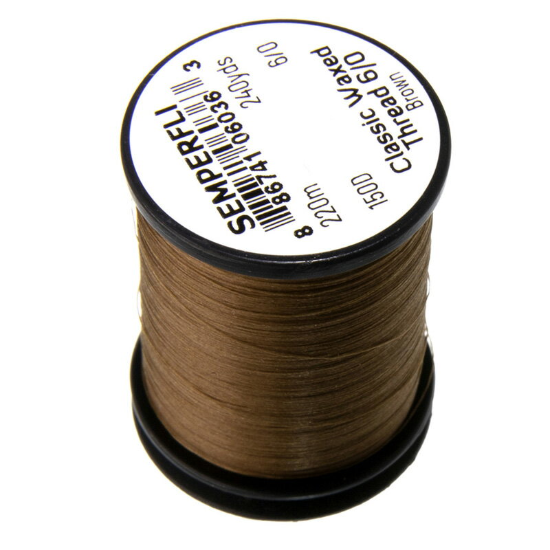 ティムコ(TIEMCO) センパーフライ クラシックワックスドスレッド 6/0 ブラウン 067000206003