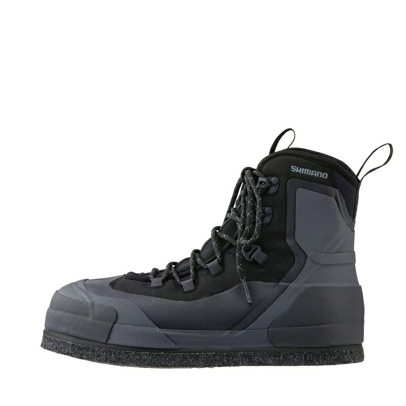 シマノ(SHIMANO) FS-25XX ロックショアガードブーツ カットラバーピンフェルト 26.5 ブラック 121233