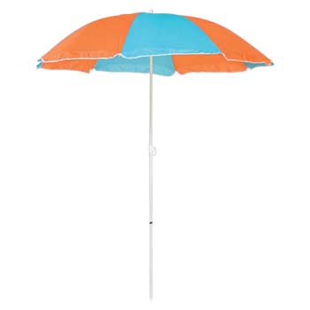 キャプテンスタッグ(CAPTAIN STAG) デューイパラソル 170cm ライトブルーxオレンジ M-1590