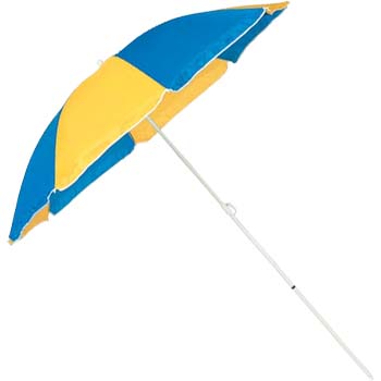 キャプテンスタッグ(CAPTAIN STAG) デューイパラソル 170cm ブルー/イエロー M-1589