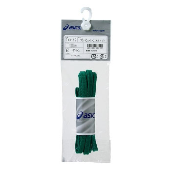 アシックス(asics) フラットシューレース(太タイプ) 110cm 84(グリーン) TXX117