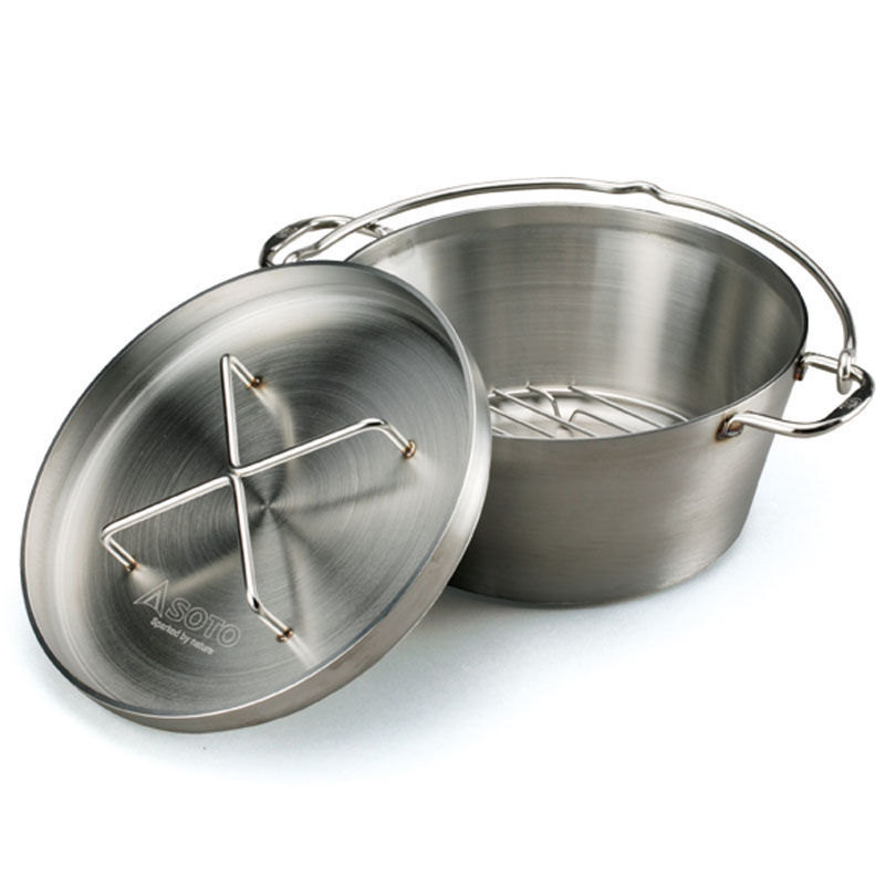 SOTO ステンレスダッチオーブン+グローブ+リッドリフター+収納ケース+スタンド【お得な5点セット】 10インチ ST-910通販格安セール情報 楽天 通販