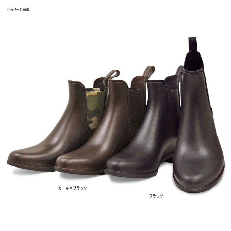 Milady(ミレディー) サイドゴア レインブーツ S カーキ×ブラック 12146361のサムネイル