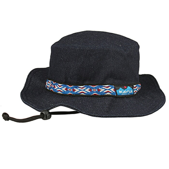 KAVU(カブー) Strap Bucket Hat(ストラップ バケット ハット) S DENIM(デニム) 19810115072005