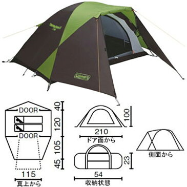 Coleman(コールマン) ツーリングドームST + 1000ルーメンオリジナルランタン【お得な2点セット】 170T16400J