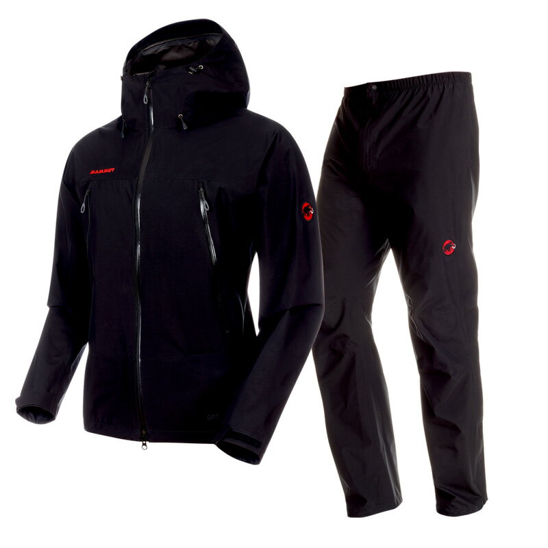 MAMMUT(マムート) 【23春夏】CLIMATE Rain Suit AF Men's S 0052(black×black) 1010-26551