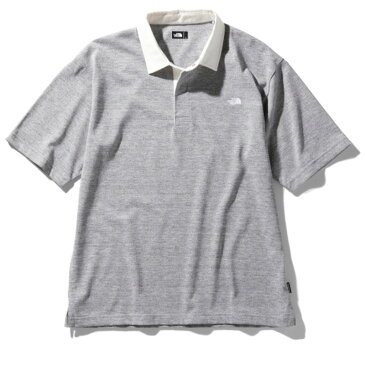 THE NORTH FACE(ザ・ノースフェイス) S/S RUGBY POLO(ラグビー ポロシャツ) Men's L Z(ミックスグレー) NT22035