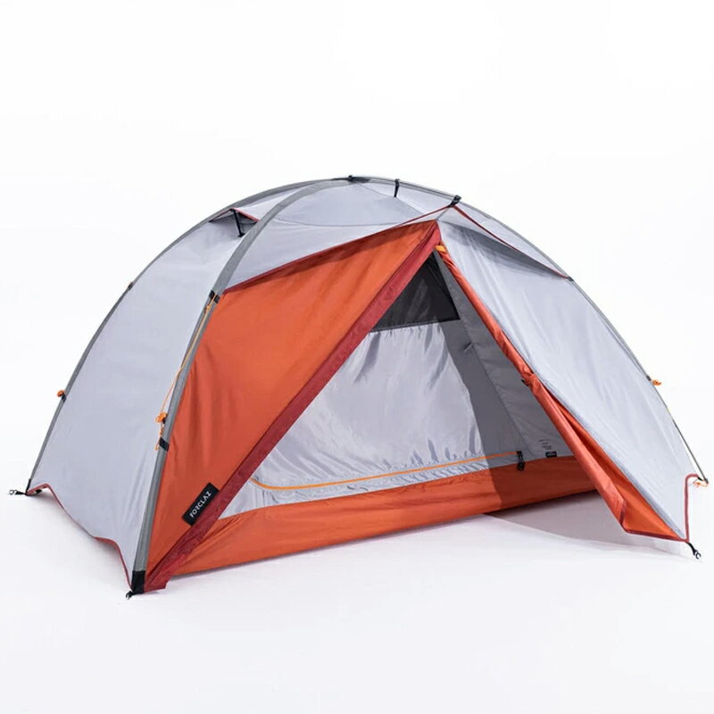 FORCLAZ(フォルクラ) キャンプ・トレッキング・登山用 テント 3シーズン用 自立式ドーム型 TREK 500 2人用 2人用 ライトグレー 2878244-8556122