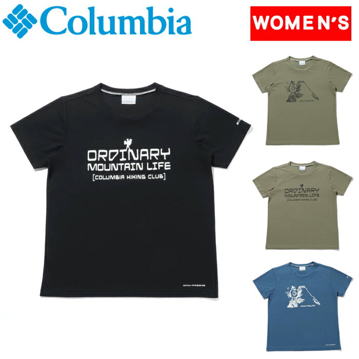 Columbia(コロンビア) ライト キャニオン ウィメンズ オムニフリーズ ゼロ ショートスリーブ Tシャツ M 011(Black×Chc) PL0151