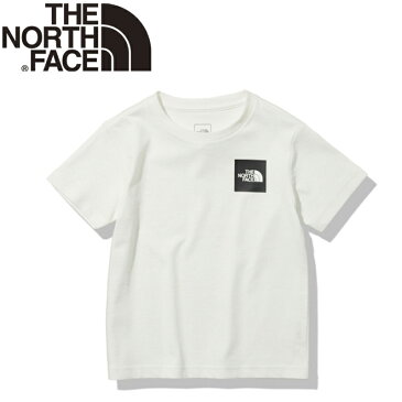 THE NORTH FACE(ザ・ノースフェイス) 【21春夏】S/S S-SQUARE TEE(ショートスリーブ スモールスクエア ロゴティー)キッズ 130 ホワイト(W) NTJ32141