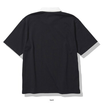 THE NORTH FACE(ザ・ノースフェイス) 【21春夏】S/S RUGBY POLO(ラグビー ポロシャツ) メンズ M ブラック(K) NT22035
