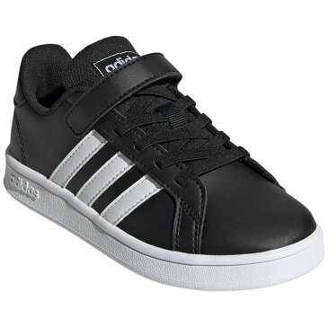 adidas(アディダス) GRANDCOURT C 21.0cm コアブラック×フットウェアホワイト×フットウェアW ADJ-EF0108-210
