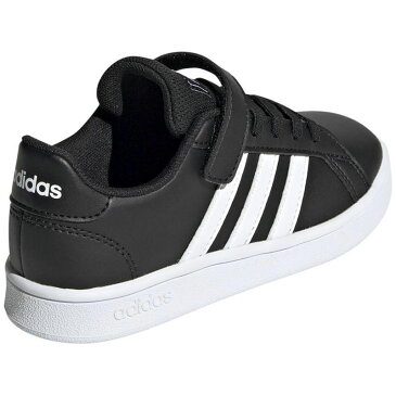 adidas(アディダス) GRANDCOURT C 21.0cm コアブラック×フットウェアホワイト×フットウェアW ADJ-EF0108-210
