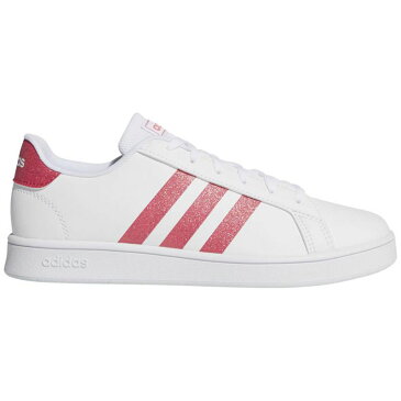 adidas(アディダス) GRANDCOURT K 24.0cm フットウェアホワイト×リアルピンク×フットウェアW ADJ-EG5136-240