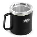 GSI outdoors(ジーエスアイ) グレイシャーステンレス キャンプカップ 15oz ブラック 11872072001015