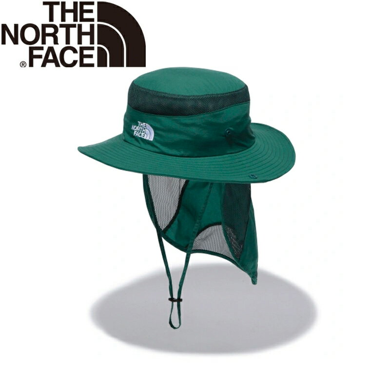 THE NORTH FACE(ザ・ノース・フェイス) 【22春夏】Kid's SUNSHIELD HAT(サンシールド ハット)キッズ KS エバーグリーン(EV) NNJ02007