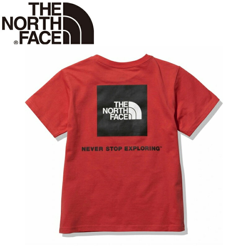 THE NORTH FACE(ザ・ノース・フェイス) 【22春夏】K S/S BACK SQUARE LOGO TEE(バックスクエアロゴティー)キッズ 100cm ホライズンレッド(HR) NTJ32255