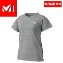 MILLET(ミレー) Mロゴ ASA II Tシャツ ショートスリーブ W M 6342(CHARCOAL HEATHER) MIV01872