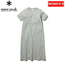 スノーピーク(snow peak) Women 039 s Recycled Cotton Heavy Dress ウィメンズ 2 MG(エムグレー) SW-22SW40101MG