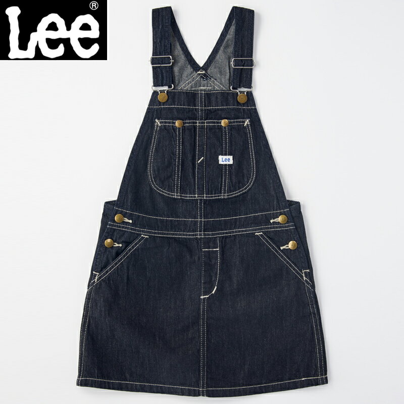 Lee(リー) 【22春夏】Kid's DUNGAREES OVERALL SKIRT キッズ 160cm RINSE LK6152-200