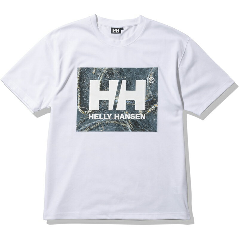 HELLY HANSEN(ヘリーハンセン) ウィメンズ ショートスリーブ フィッシング ネット フォト ティー WM ホワイト×ブルームーン(WX) HE62215