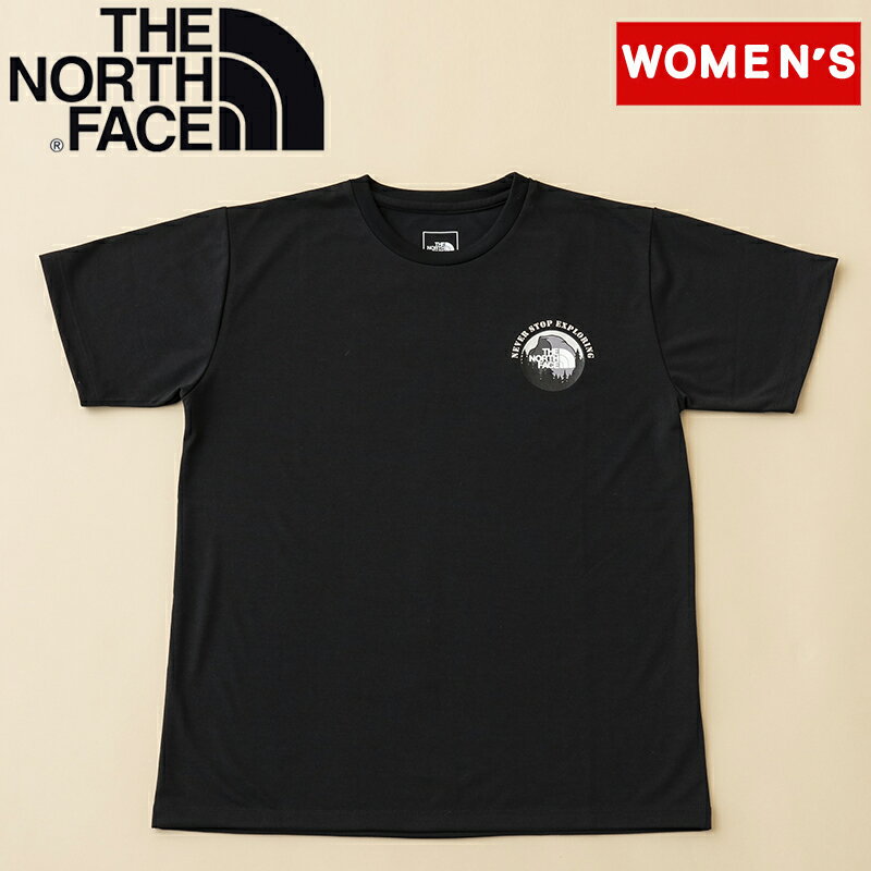 THE NORTH FACE(ザ・ノース・フェイス) S/S Half Dome Point Tee(ハーフドーム ポイントティー)ウィメンズ L ブラック(K) NTW32238