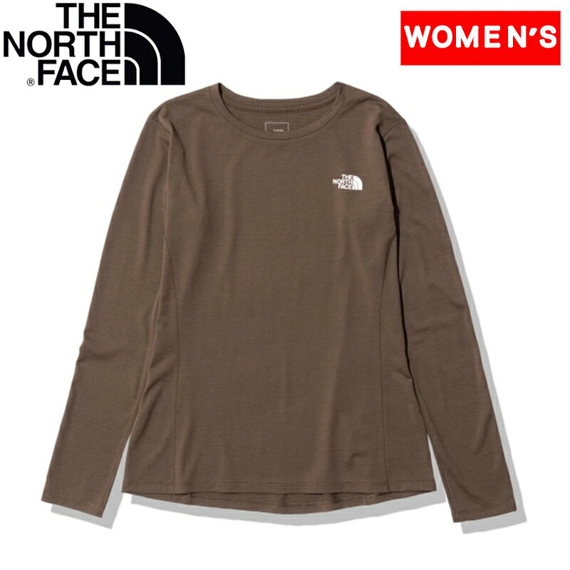 THE NORTH FACE(ザ・ノース・フェイス) 【22秋冬】Women's ロングスリーブ フラッシュドライ スリーディー クルー ウィメンズ M ココアブラウン(CB) NTW12203