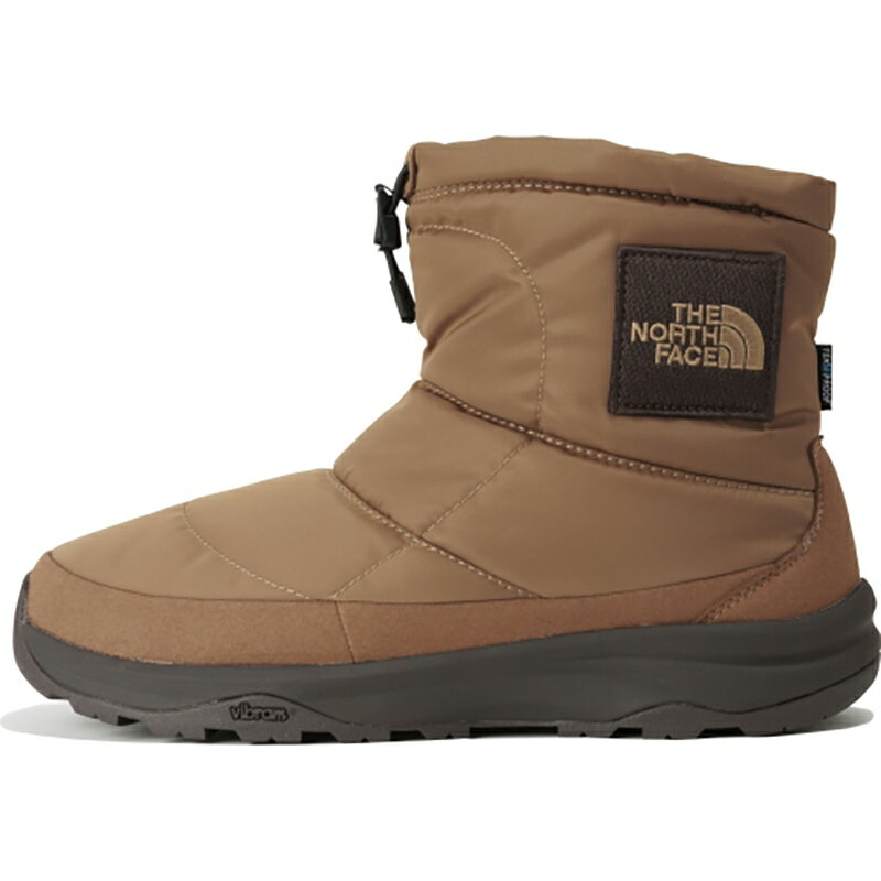 インサレー THE NORTH FACE(ザ・ノース・フェイス) ヌプシ ブーティ ウォータープルーフ ロゴ ショート 8/26.0cm ユーティリティブラウン×TNFブラック(BK) NF52280:ナチュラム キャンプ専門店 サーモライ