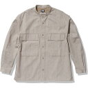 HELLY HANSEN(ヘリーハンセン) フレームプルーフ デニム バンドカラー ジャケット メンズ L ストライプベージュ(HE) HOE42250