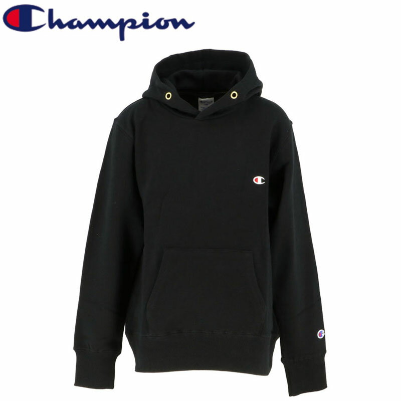 Champion(チャンピオン) ジュニア プルオーバー PULLOVER HOODED SWEATSHIRT 140 ブラック(090) CKT101