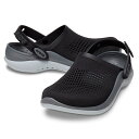 CROCS(NbNX) y24tāzLITERIDE 360 CLOG(CgCh 360 NbO) 25cm(M7) Black/Slate Grey 206708