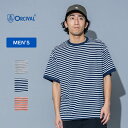 ORCIVAL(オーシバル) クルーネック ショートスリーブ プルオーバー 4(Mサイズ相当) ネイビー×ホワイト #OR-C0228 PTC