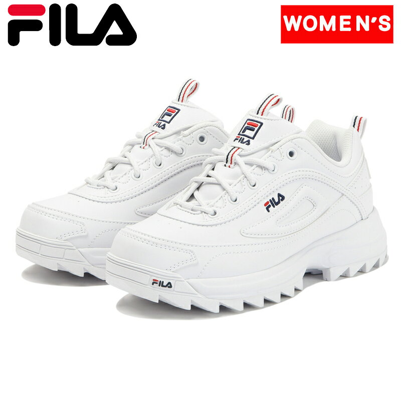 FILA(フィラ) DISTORTER PREMIUM(ディストーター プレミアム)/ウィメンズ スニーカー 24.5cm WHITE/RED/NAVY WSS23012