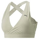 PUMA(プーマ) IMPCT YOGINI クロスオーバー ブラトップ レディース ヨガ/フィットネス/スポーツ M 90(バーチ ツリー ヘザー) 523625