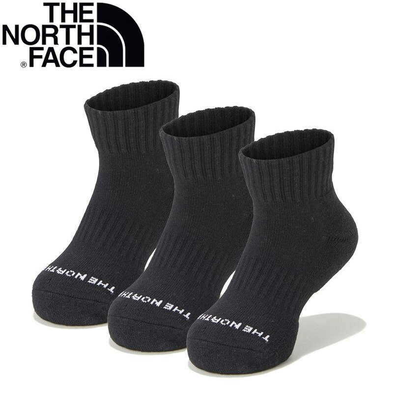 ノースフェイス THE NORTH FACE(ザ・ノース・フェイス) 【24春夏】K RUNNING DRY 3P ANKLE(キッズ ランニングドライアンクル) JM ブラック(K) NNJ82303