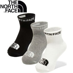 THE NORTH FACE(ザ・ノース・フェイス) 【24春夏】K ANKLE 3P(キッズ アンクル 3P) JL マルチカラーブラック(MK) NNJ82310