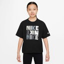 NIKE(ナイキ) NSW ボクシー プリント 半袖Tシャツ ガールズ/ジュニア スポーツ/カジュアル 130 010(ブラック) NJP-DZ3579